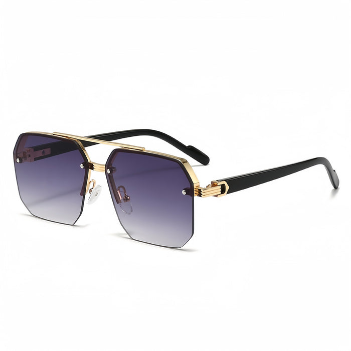 Wholesale New sunglasses with high-end feel, large boxy glasses, fashionable and stylish