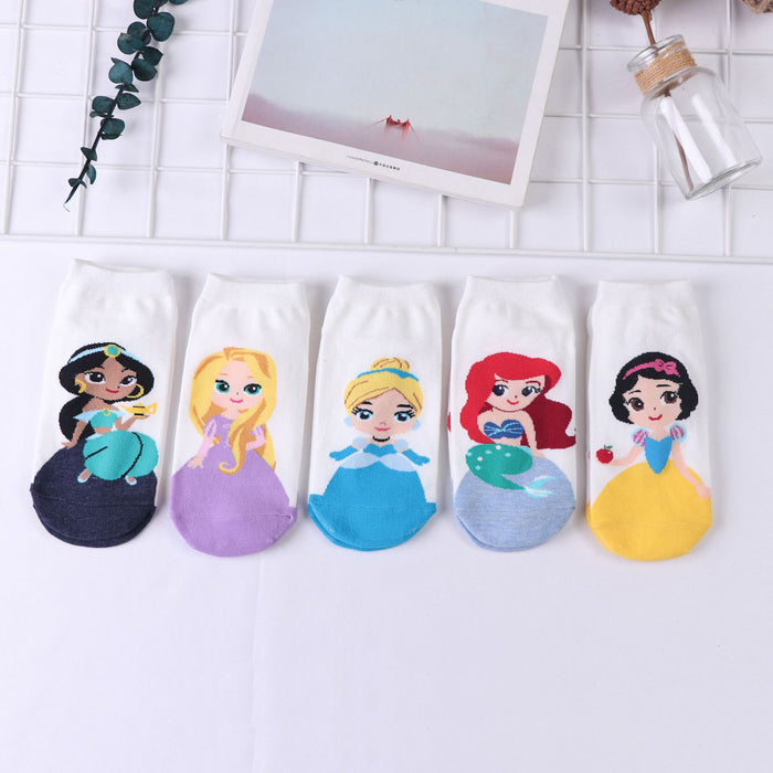 Wholesale New cartoon short socks, boat socks, shallow mouth invisible socks