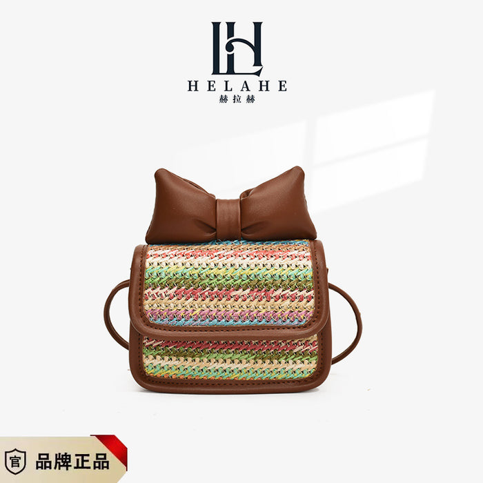 Wholesale New colored bow crossbody bag for children