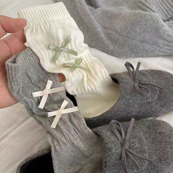 Wholesale Bow socks, mid length socks, long socks, pile socks