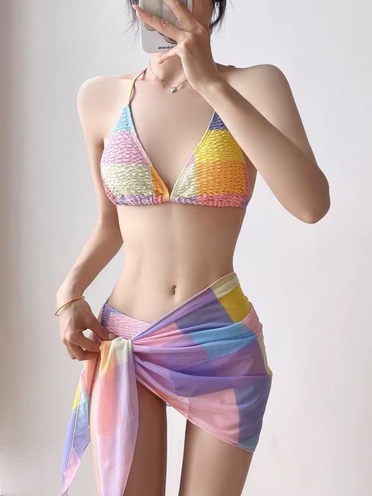 Wholesale Bikini three piece sexy hot spring vacation swimsuit