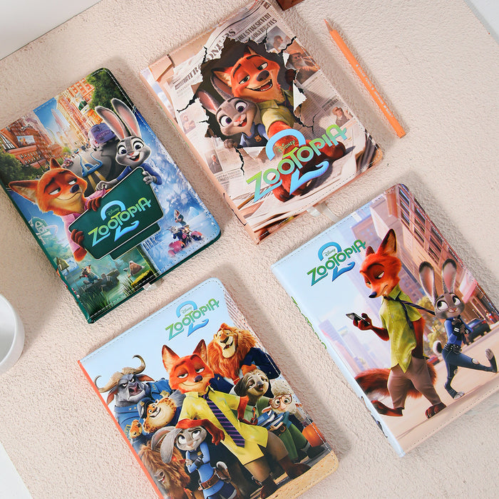 Wholesale 2pcs Cartoon A5 Notebook — Faux Leather CoverFull-Color Pages
