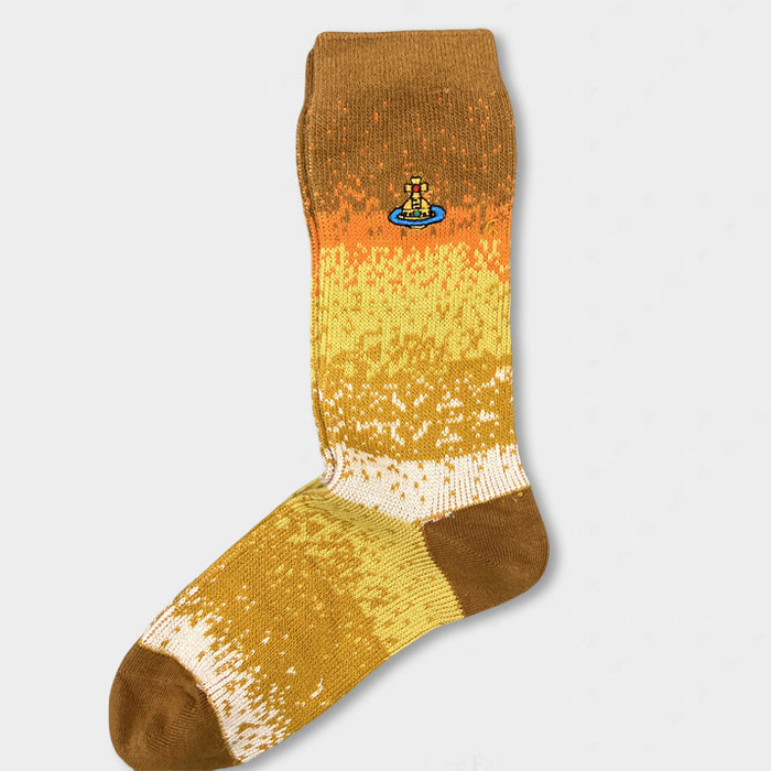 Wholesale Embroidered women's socks solid color double needle tube versatile stacking socks