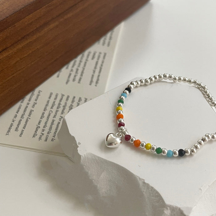 Wholesale Pure silver bracelet, bead, niche temperament, versatile accessory