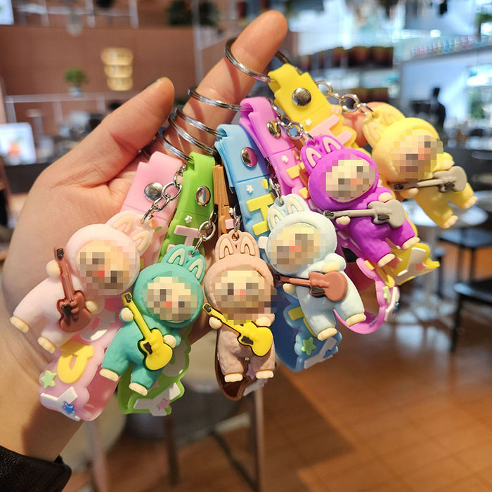 Wholesale Cartoon Little Sheep Keychain Cute Doll Couple Mobile Phone Bag Pendant Small Gift