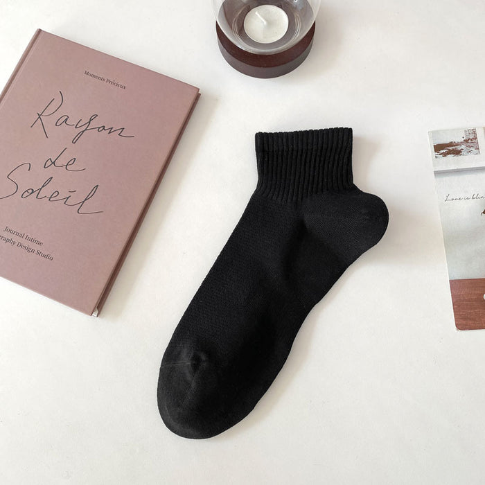 Wholesale Socks made of pure cotton thin mesh breathable short tube men's socks versatile casual socks