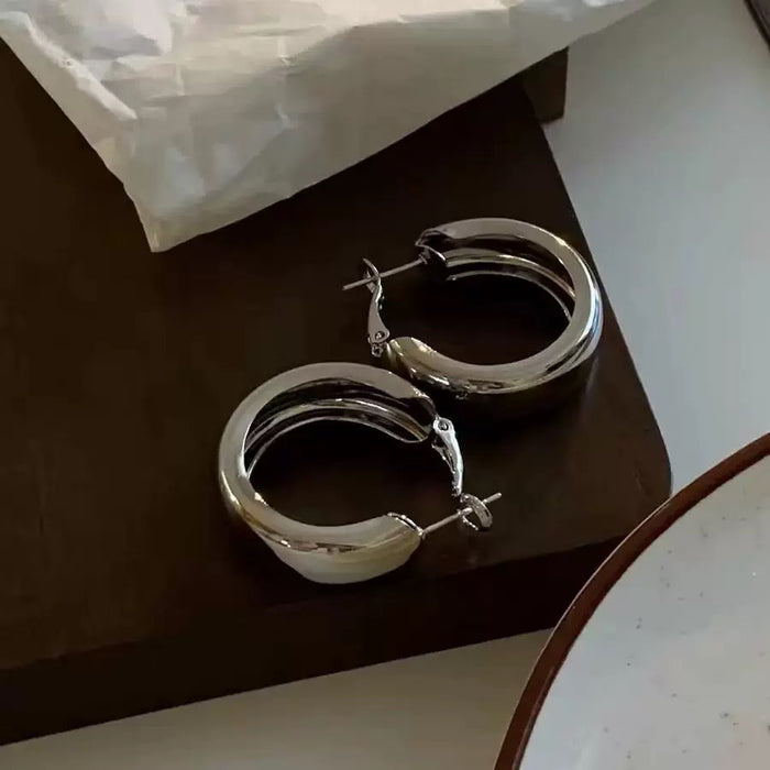 Wholesale Metal Circle Exaggerated Atmospheric Circle Ear Ring Female Charm Ear Accessories