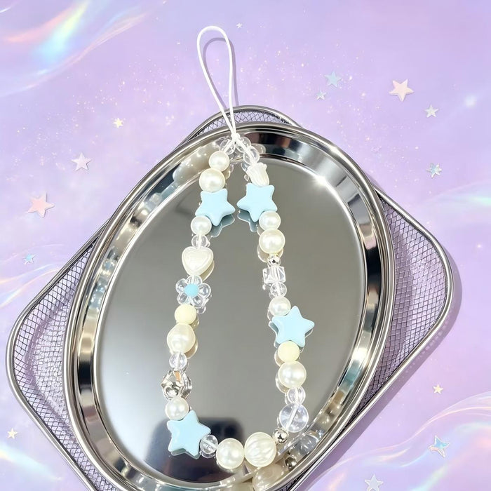 Wholesale Summer Sea Salt Stars Hand-Beaded Phone Strap - Stylish Bag Charm Keychain DIY Craft Supply Gift