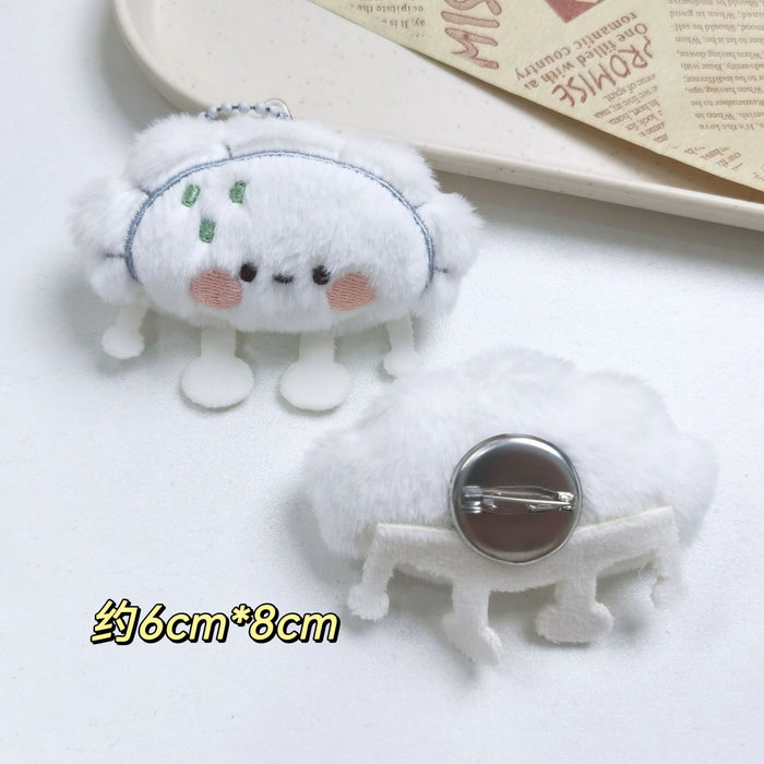 Wholesale Cute Cartoon Plush Doll Dumplings,  Buns,  Sushi Keychain Pendant,  Bag Pendant,  Gourmet Doll Pendant