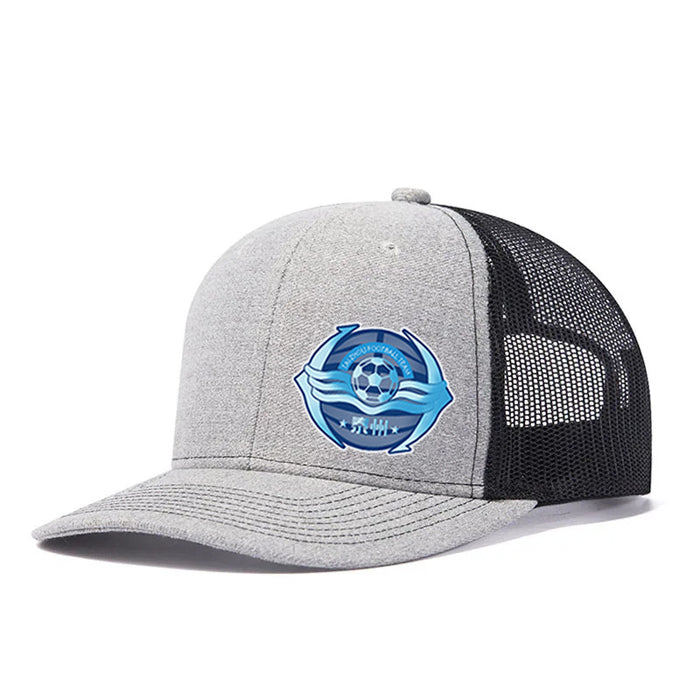 Wholesale football logo hat adult sports leisure mesh hat summer sun protection breathable
