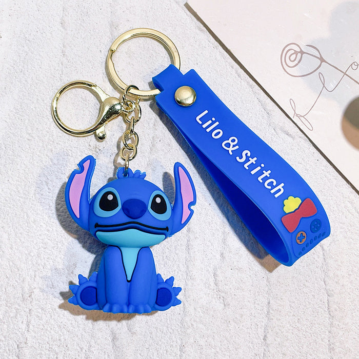 Wholesale cute doll  soft rubber pvc car key chain