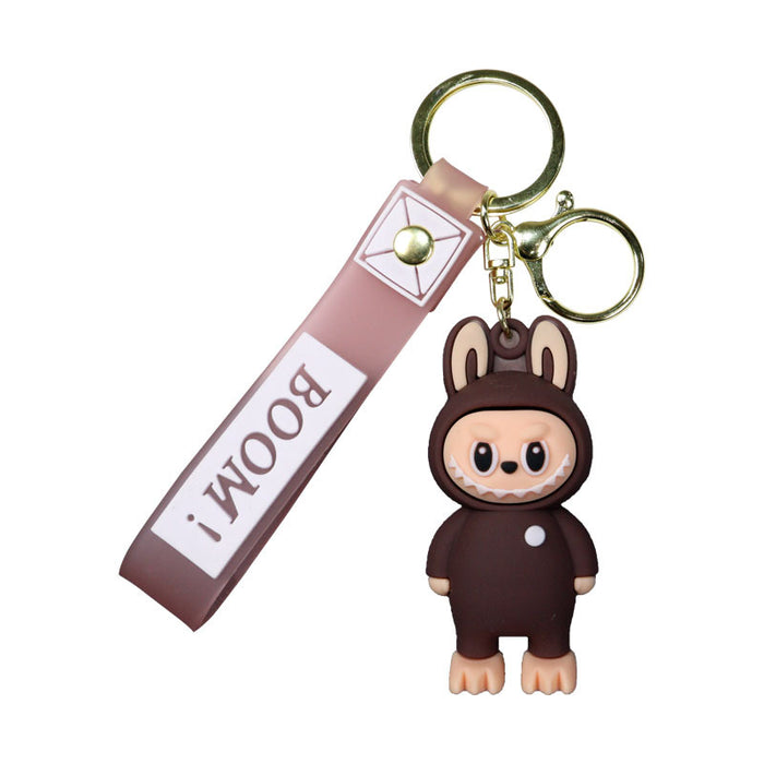 Wholesale Cartoon soft rubber cloth key chain pendant blind box tide cool cloth cloth series push small gift ornaments