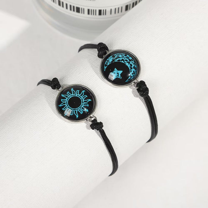 Wholesale Luminous Bracelet Alloy Base Hand-woven Bracelet