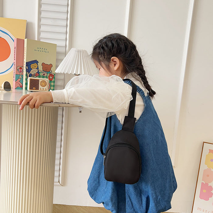 Wholesale Solid Color Simple Children' s Shoulder Bags