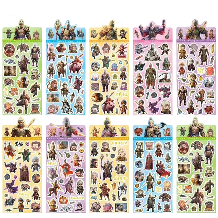 Wholesale Colorful and cute cartoon laser stickers