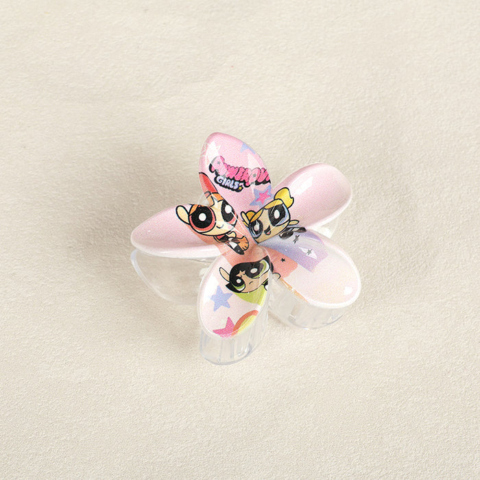 Wholesale Cartoon Frangipani Print Hair Clips