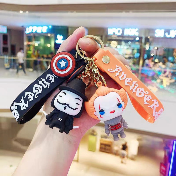 Wholesale Keychain Silicone Doll Pendant Car Bag Small Pendant