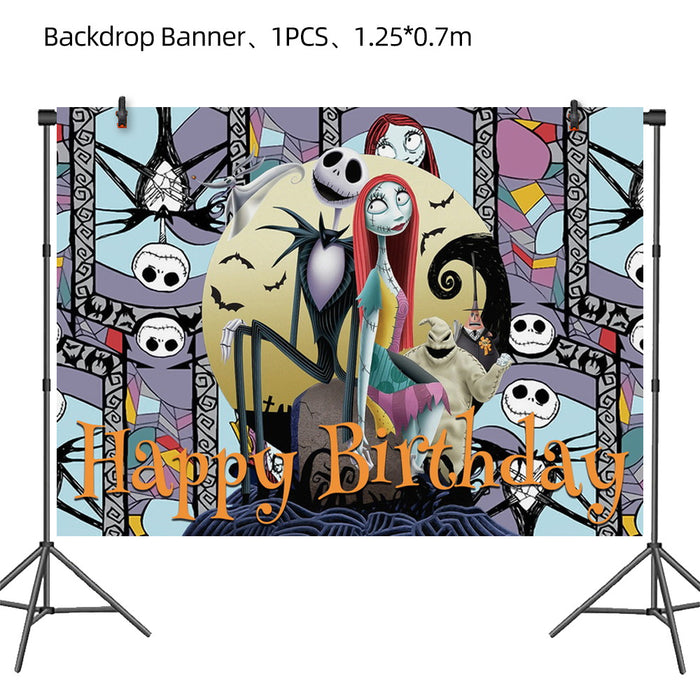 Wholesale  Horror Night theme party supplies cartoon dinner plates disposable tablecloths  party supplies