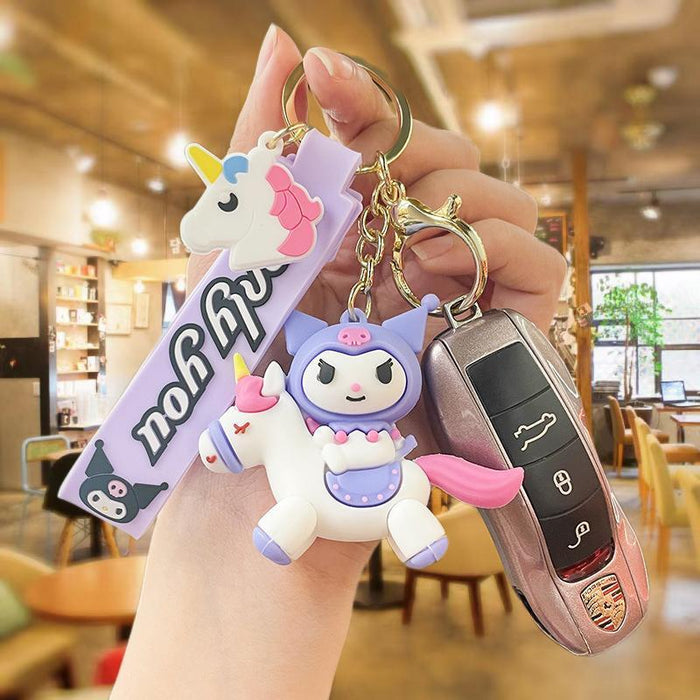 Wholesale Silicone Cartoon Doll Keychain JDC-KC-MingT156