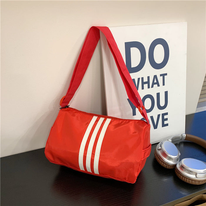 Wholesale Shoulder bag casual commuter messenger bag nylon small square bag simple and versatile cylindrical pillow bag