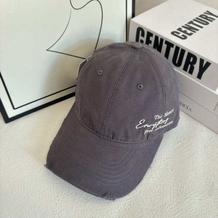 Wholesale New side letter quick drying baseball cap, sun shading and breathable outdoor hiking duckbill cap, casual cap