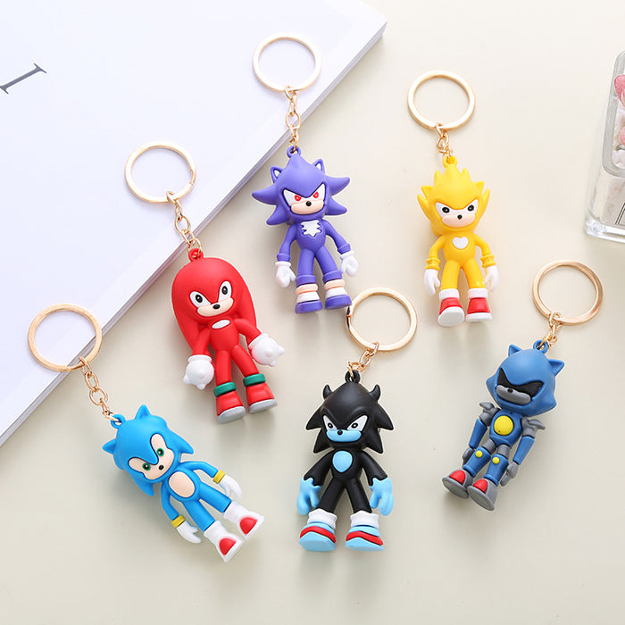 Wholesale Cute Cartoon Soft Rubber Doll Keychain JDC-KC-BoYue004