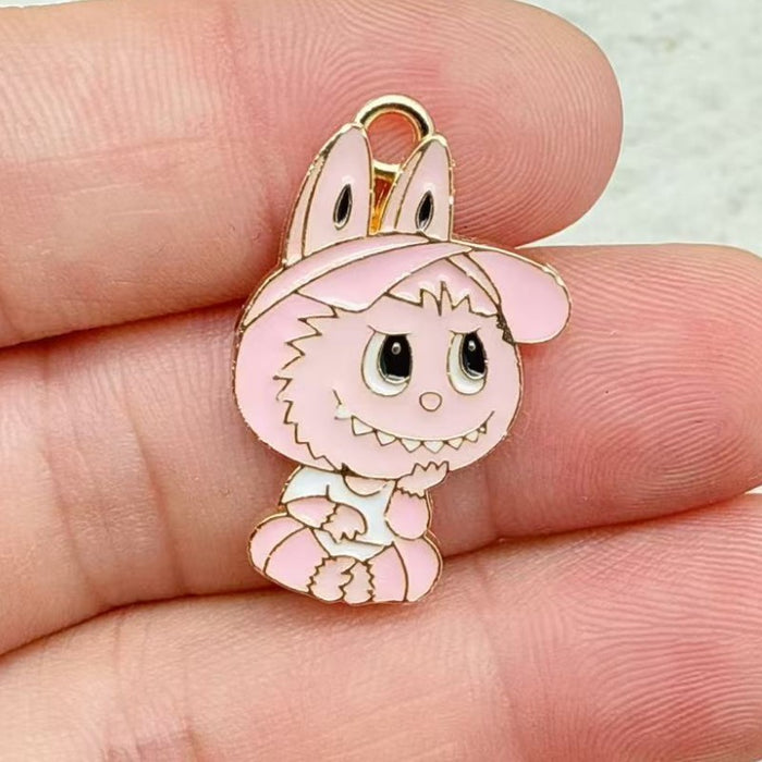Wholesale 10pcs Little Rabbit Accessories: Earrings and Keychain Pendant