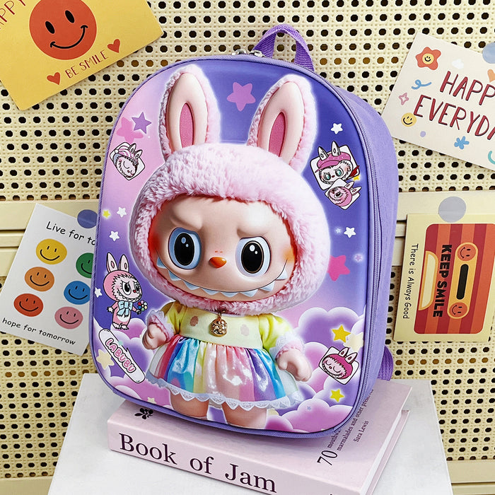 Wholesale Cute cartoon backpack for kindergarten boys and girls with cartoon dolls