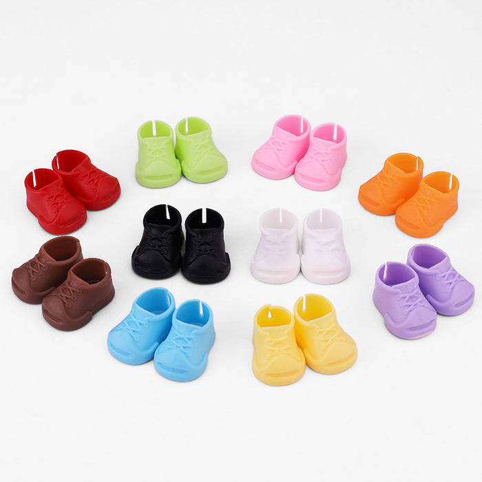 Wholesale Shoes suitable for 17 cm doll shoes sneakers universal cotton doll