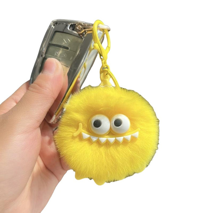 Wholesale Cute Car Keychain Pendant Plush Ball Doll Book Bag Pendant