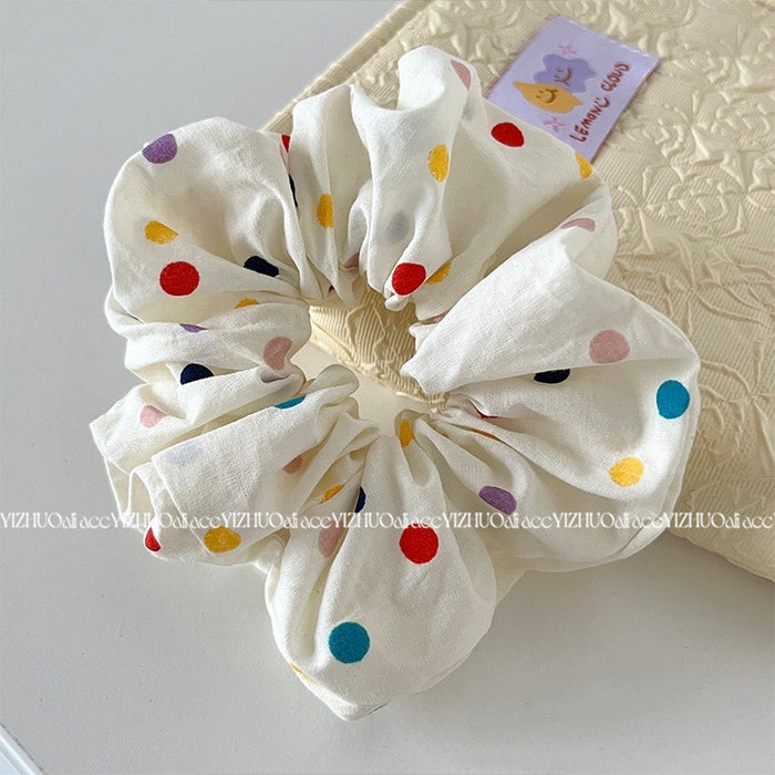 Wholesale Orange Rainbow Wave Point Hair Hoop Head Rope Tie Hair Rope Versatile Hair Hoop Hair Rope Hair Accessories Headwear