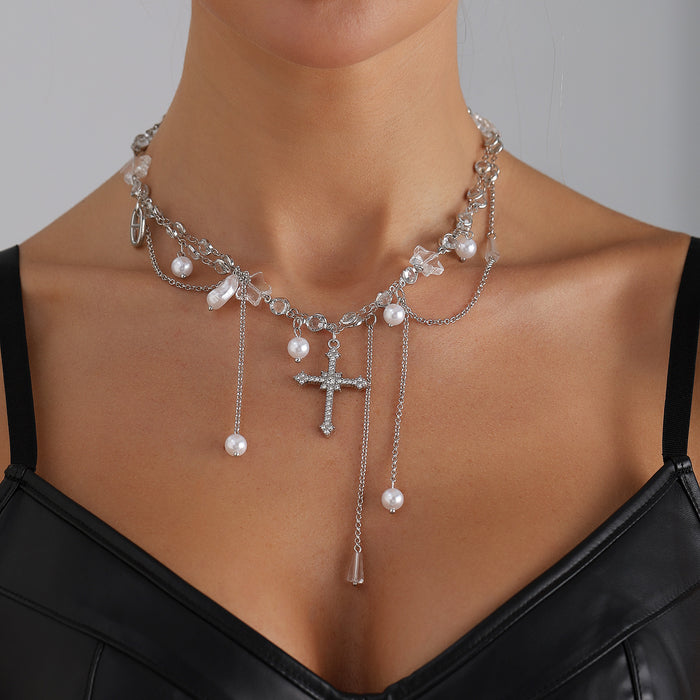Wholesale Cross Five-Star Special-Shaped Necklaces
