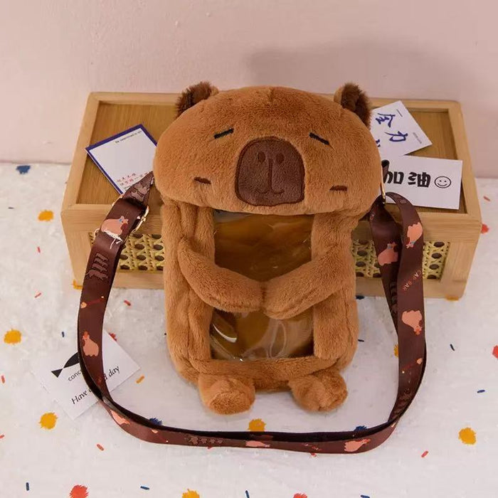 Wholesale Cartoon Doll Plush Bag Cute Plush Toy Backpack Crossbody Casual Versatile Birthday Gift