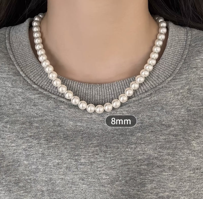 Wholesale Pearl necklace, women's light luxury internet celebrity temperament, simple and high-end feeling, collarbone chain