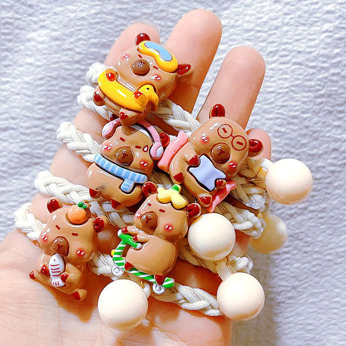 Wholesale Cute and playful Kapibala hair ties,  braided hairbands