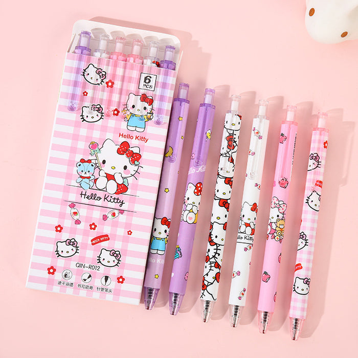 Wholesale 6pcs/box Plastic Cartoon Click Gel Pen JDC-PN-Ceguan001