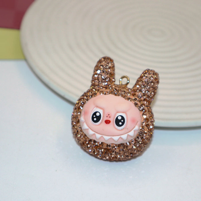 Wholesale Soft Clay Keychain with Diamonds,  Cute Personalized Bag Pendant,  Car Keychain,  Colorful Accessories