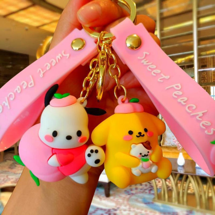 Wholesale Cute 3D Doll Silicone Keychain JDC-KC-MingT134