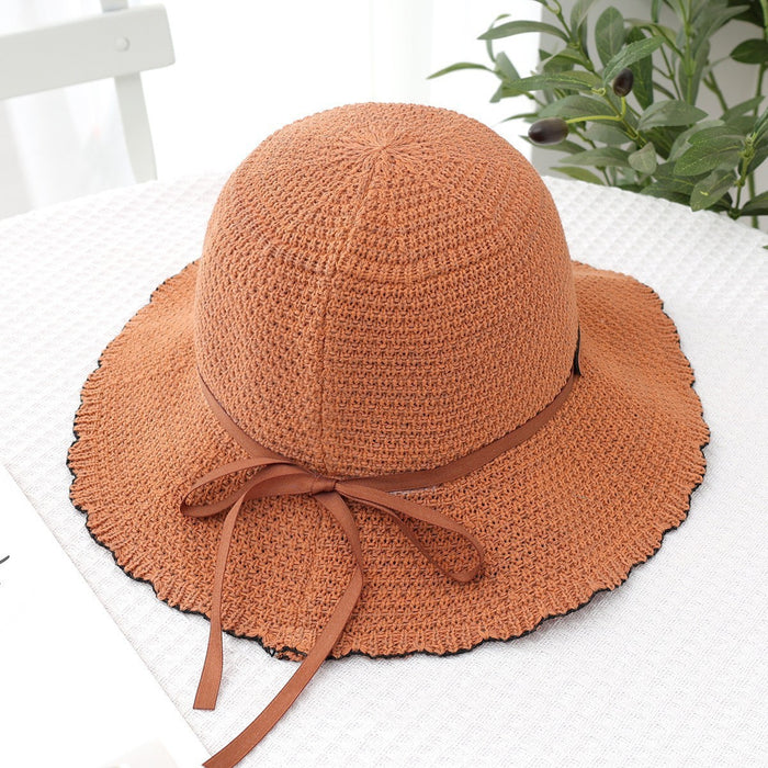 Wholesale Hat Women's Summer New Sunscreen Sun Hat Fisherman Hat Bow Sun Hat