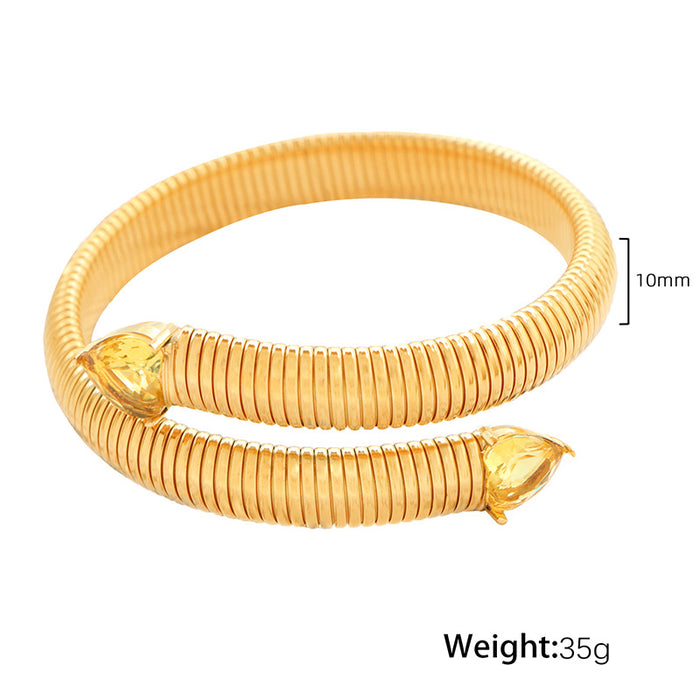 Wholesale Small niche design titanium steel bracelet, fashionable and exaggerated, personalized and high-end