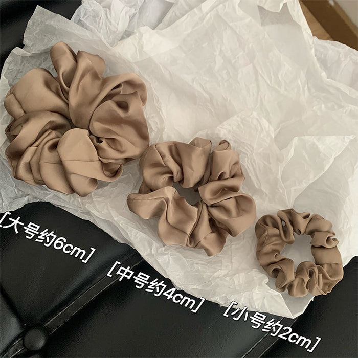 Wholesale fabric silk satin hair rope JDC-HS-Shengxuan002