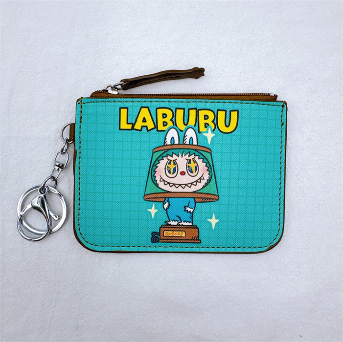 Wholesale Cartoon forest elf card holder coin purse integrated with keychain pendant small elf card holder coin purse loose wallet