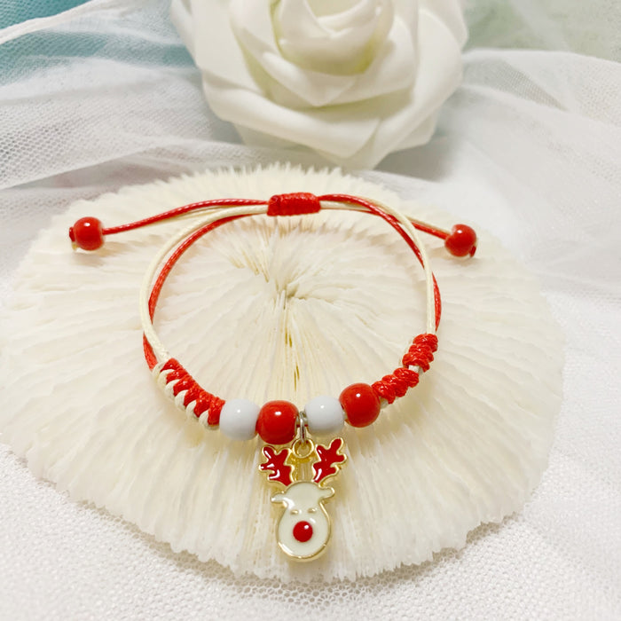 Wholesale Christmas cartoon bracelet  Christmas tree donuts deer a variety of optional manufacturers