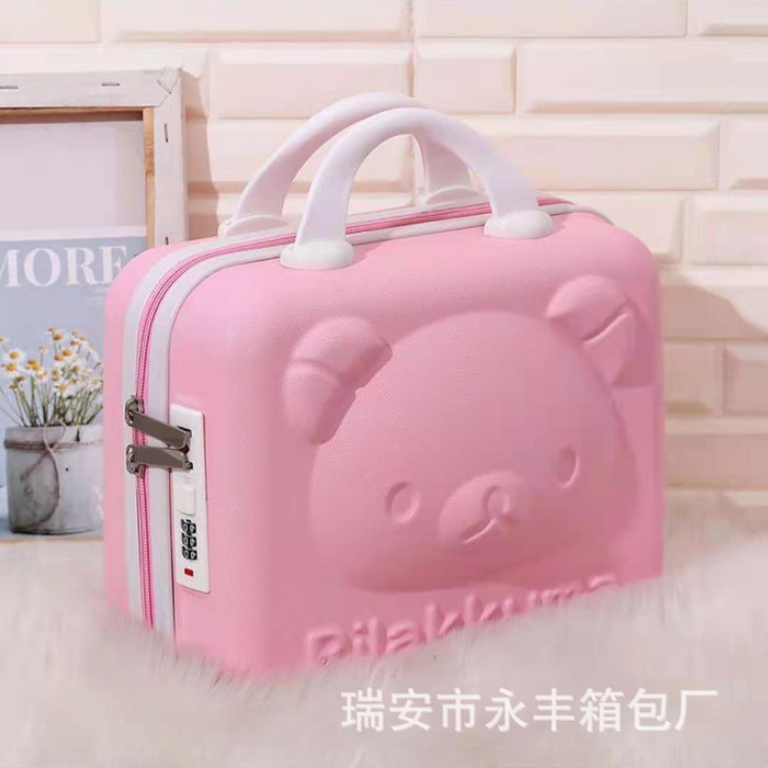 Wholesale Bear and Cat Cosmetic 14 Inch Suitcase