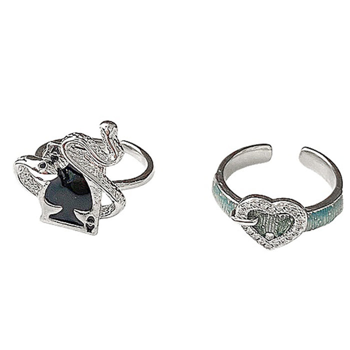 Wholesale Retro love ring, niche neutral versatile temperament, index finger ring