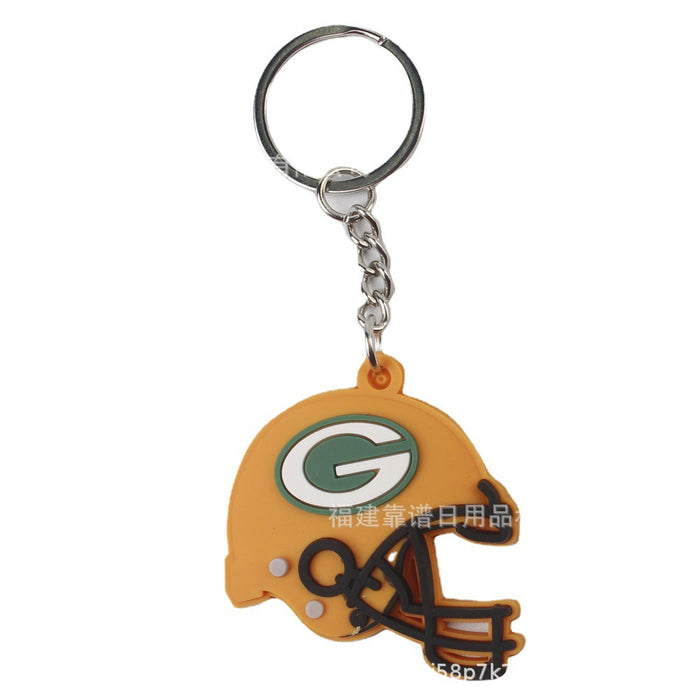 Wholesale 100pcs PVC Keychain rugby party decoration pendant accessories accessories rugby team