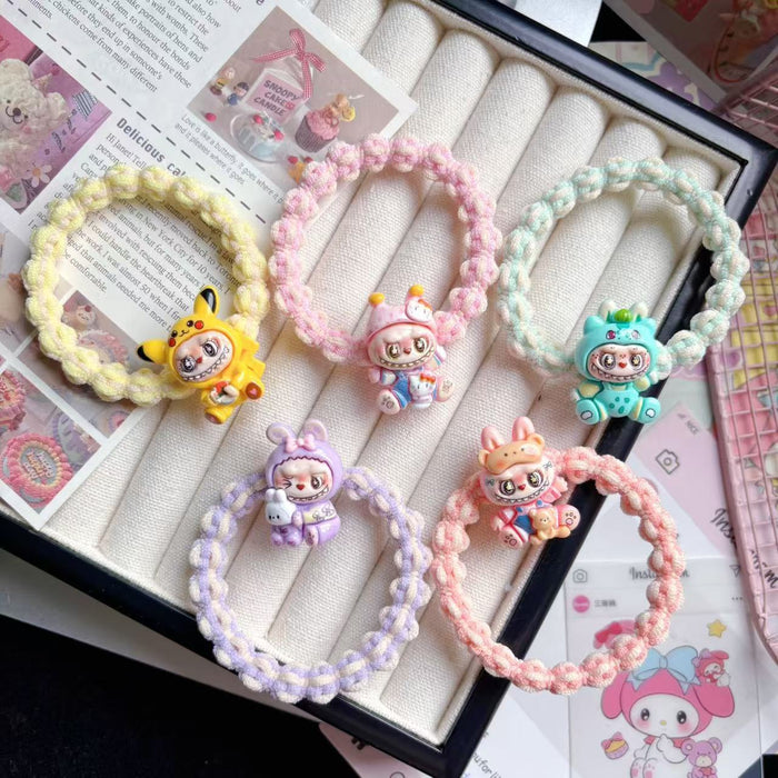 Wholesale Plush Hair Band Colorful Braided Hair Rope Student Gift Hair Accessories
