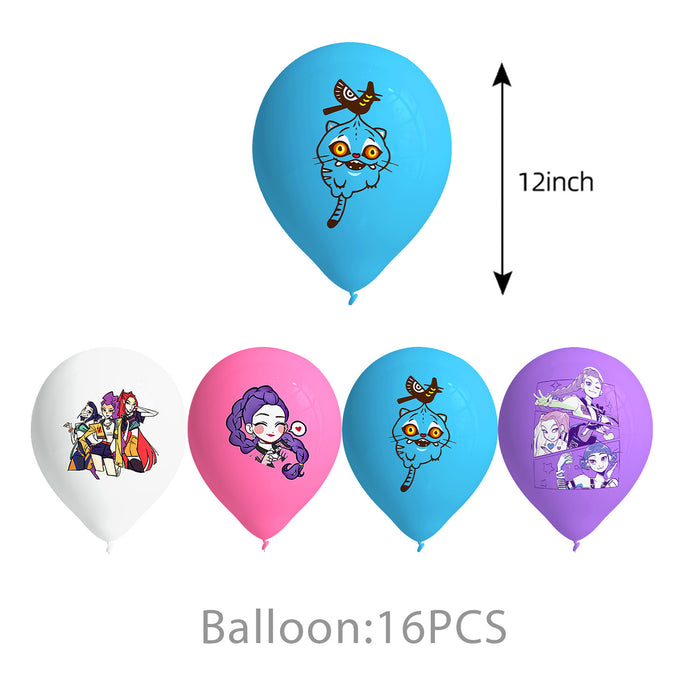 Wholesale KPOP Theme Birthday Party Decoration Supplies Scene Decoration Five Piece Set