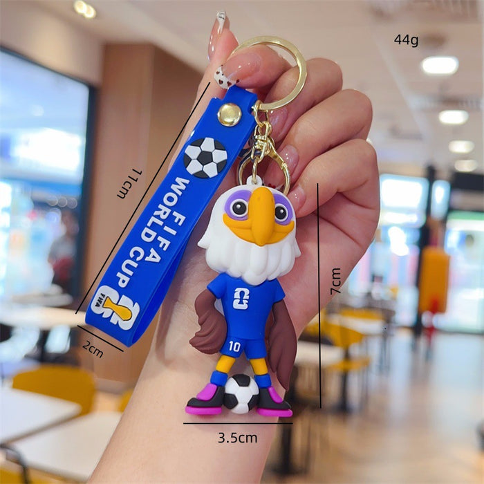 Wholesale Mascot keychain pendant soccer ball pendant