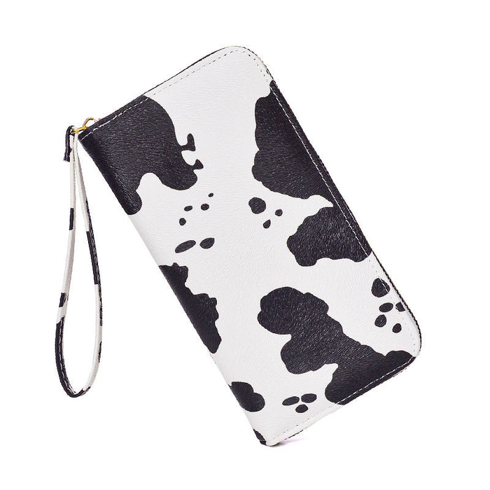 Wholesale Cow Print Card Holder with Large Capacity